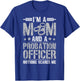 Mom And A Probation Officer Women Female Probation Officer T-Shirt - T-Shirt | Royal