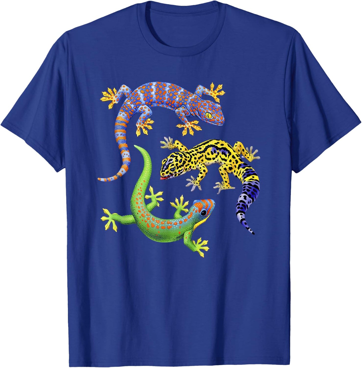 Cute Gecko Wildlife Lizard T-Shirt - T-Shirt | Royal