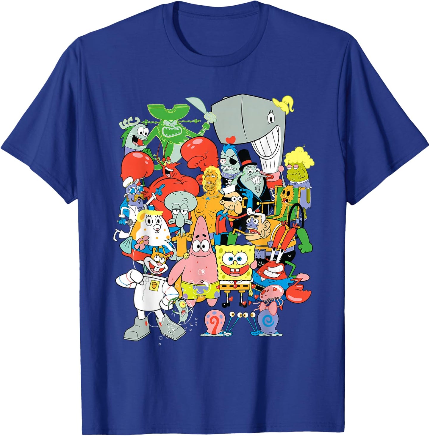 Spongebob Squarepants Cast of Characters T-Shirt - T-Shirt | Royal