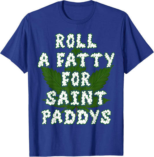 Saint Paddys Irish Weed Marijuana THC Gift T-Shirt - T-Shirt | Royal