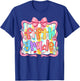 Preppy Back to School Fifth Grade Coquette Bow Women Girl T-Shirt - T-Shirt | Royal