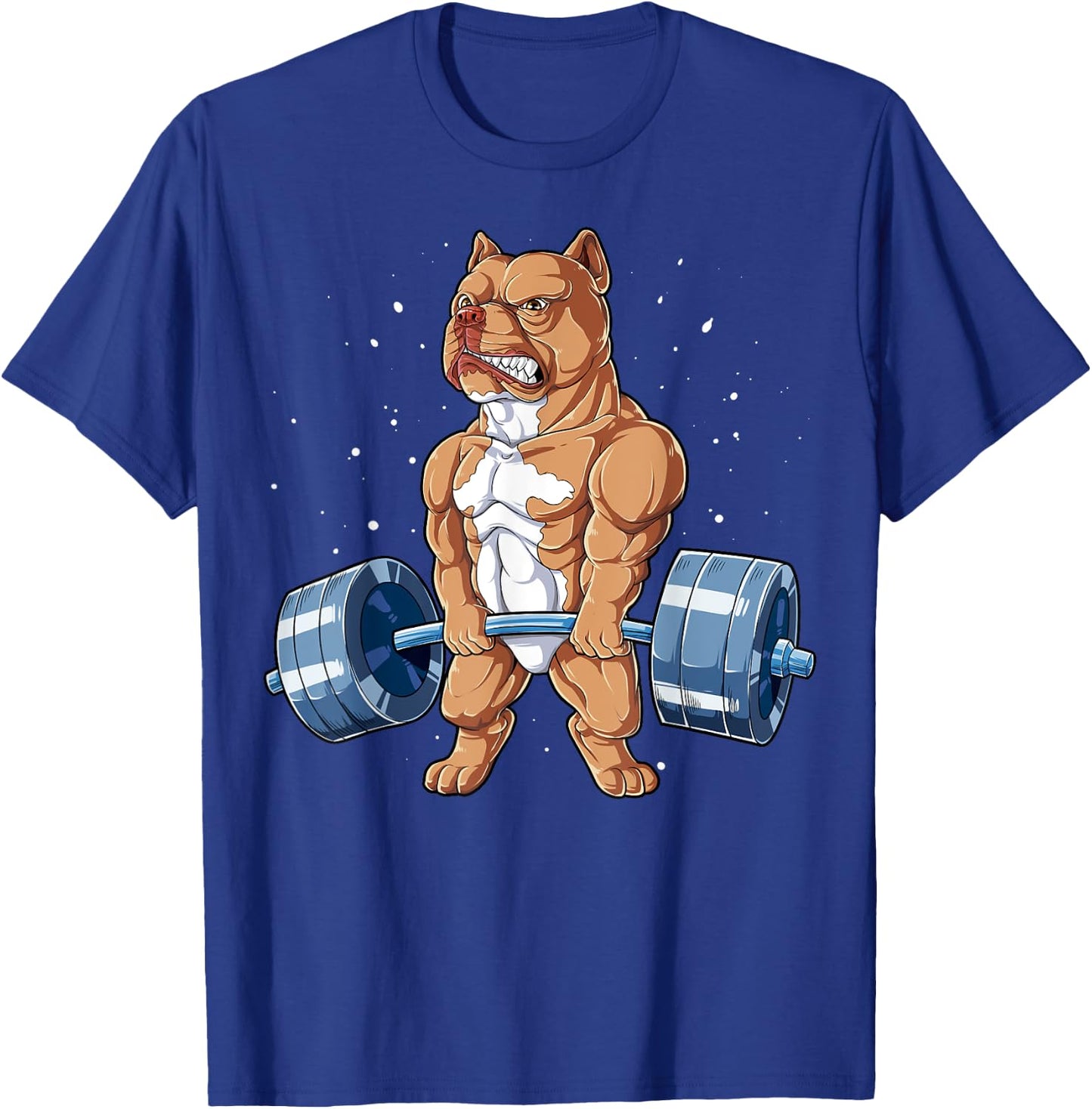 Pit Bull Weightlifting Funny Deadlift Men Fitness Gym Gifts T-Shirt - T-Shirt | Royal