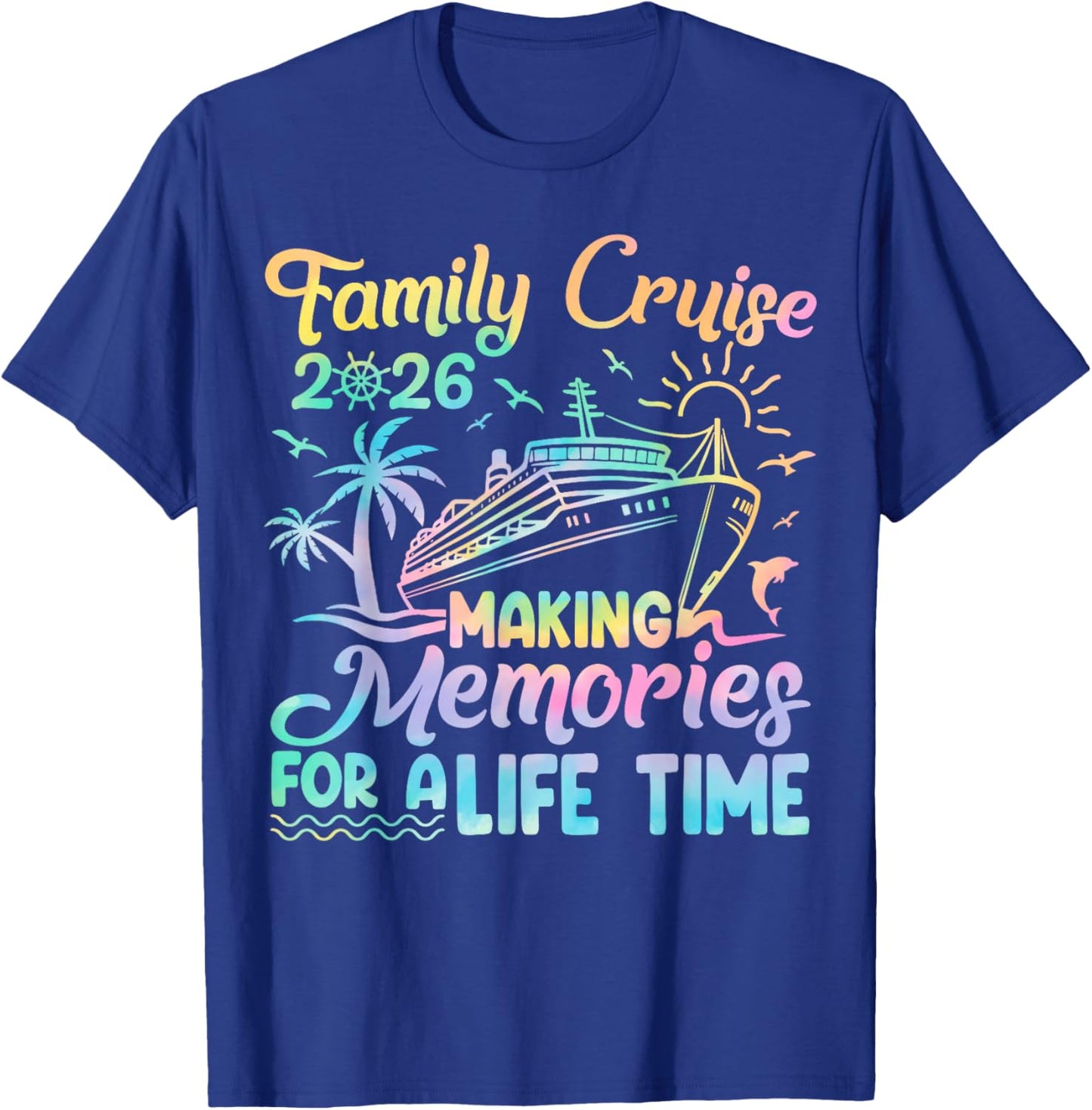 Family Cruise Ship Summer Vacation Trip 2026 Group Matching T-Shirt - T-Shirt | Royal