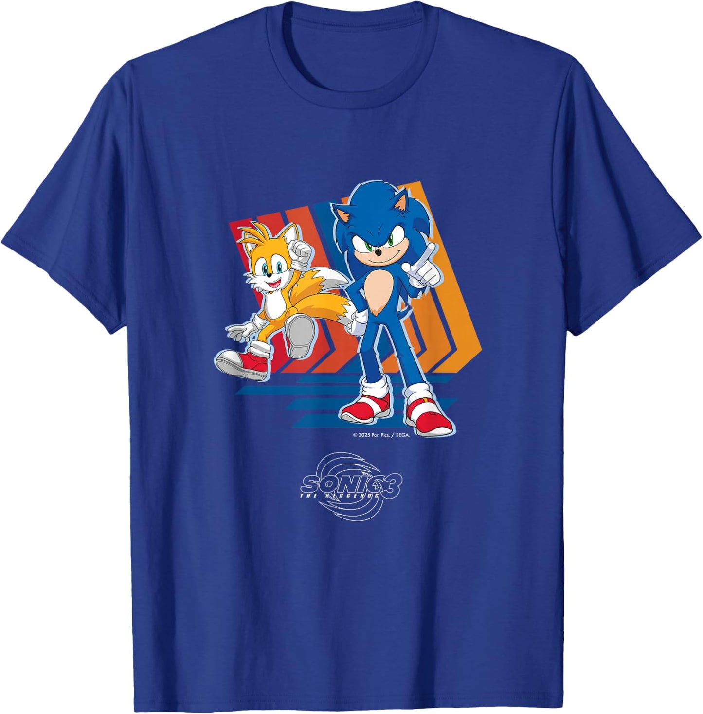 Sonic the Hedgehog 3 - Sonic & Tails T-Shirt - T-Shirt | Royal