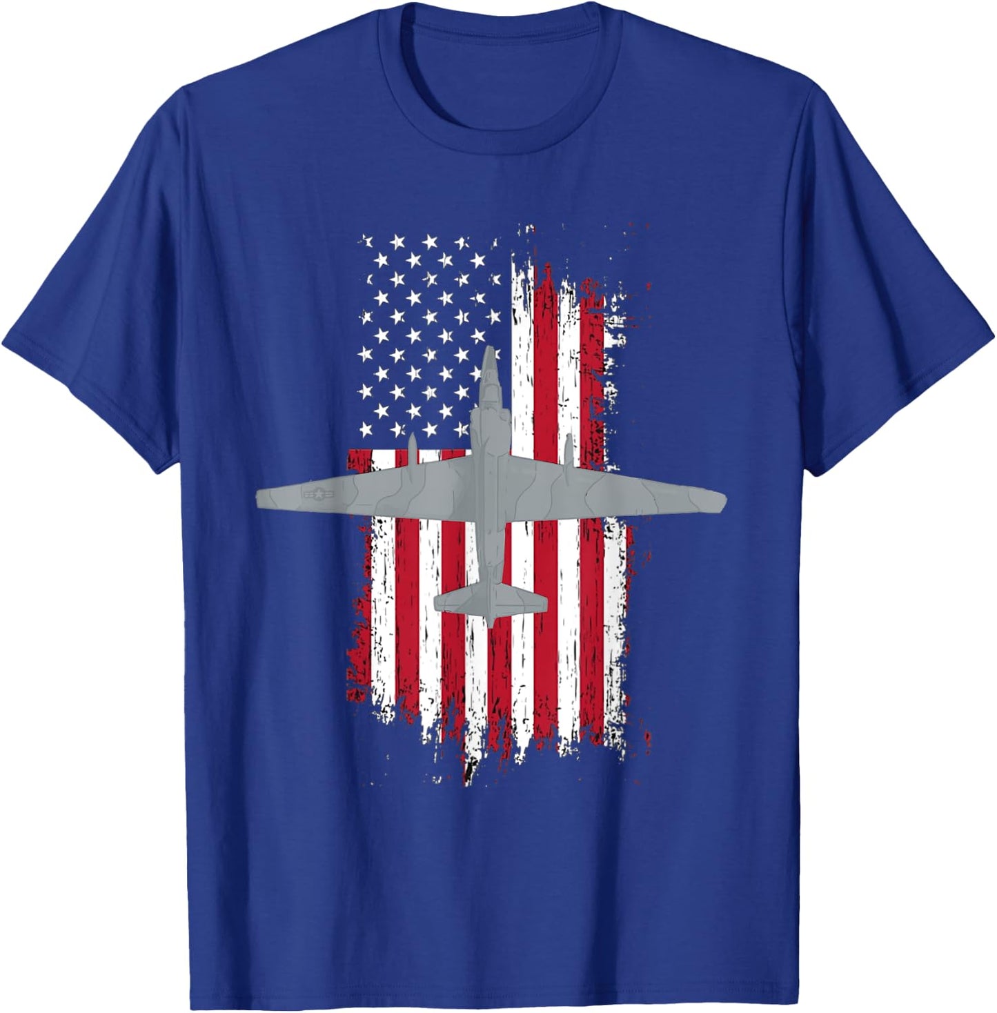 U-2 Dragon Lady Spy Plane American Flag Military Shirt T-Shirt - T-Shirt | Royal