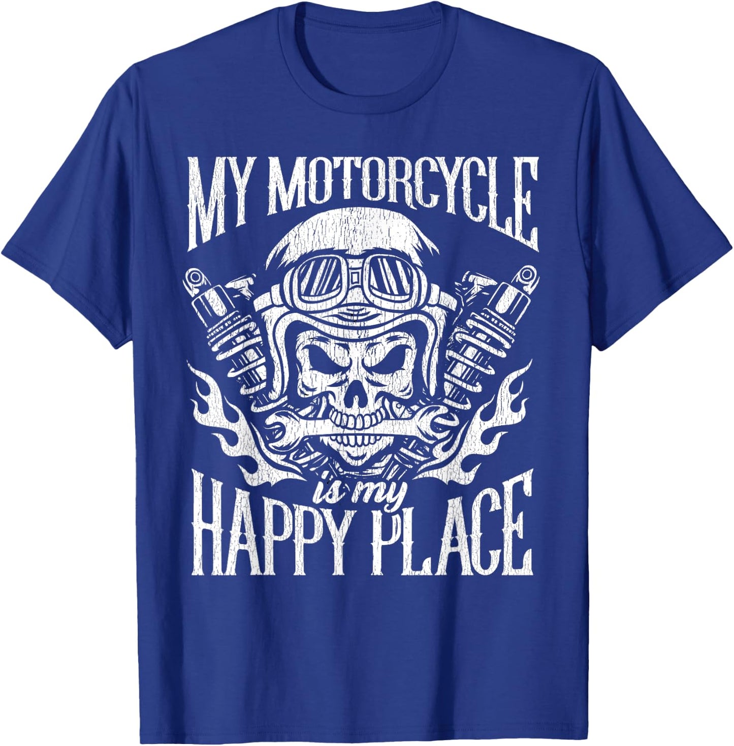 Motorcycle Funny Humor Motorcycles Biker Quotes Sayings T-Shirt - T-Shirt | Royal