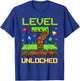 Level 7 Unlocked 7th Birthday Gamer Boys Kids 7 Year Old T-Shirt - T-Shirt | Royal