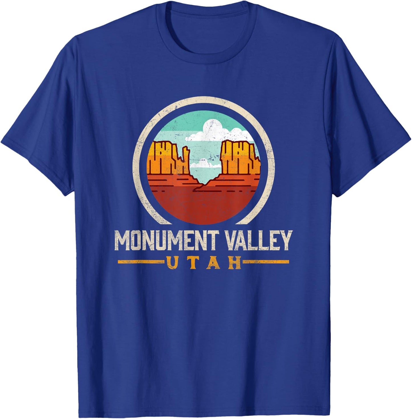 Monument Valley - Classic Vintage Seal Design T-Shirt - T-Shirt | Royal
