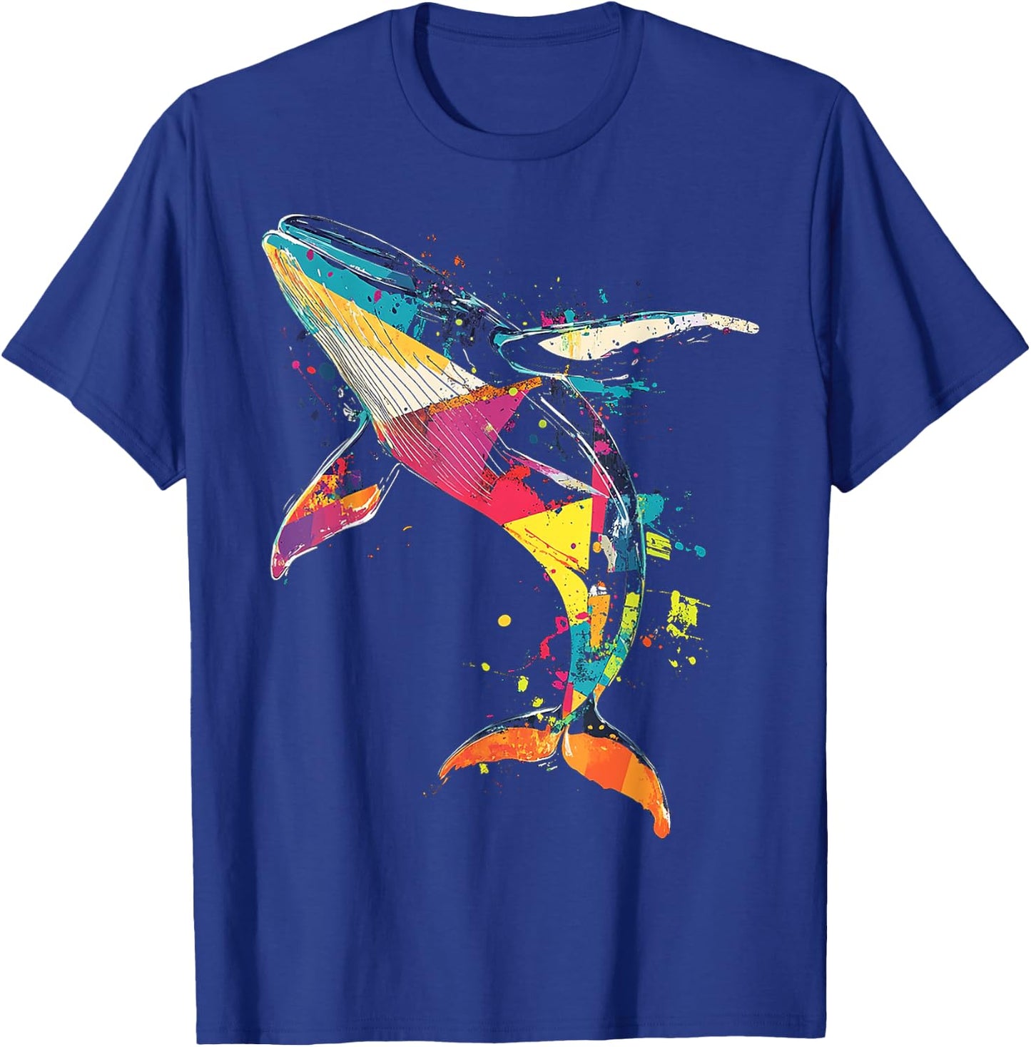 Whale Animal Graphic Art Whale T-Shirt - T-Shirt | Royal
