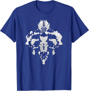 Rorschach Ink Blot Test T Shirt white Psychology gift T-Shirt - T-Shirt | Royal