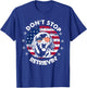 Don't Stop Retrieving Golden Retriever 4th Of July T-Shirt - T-Shirt | Royal