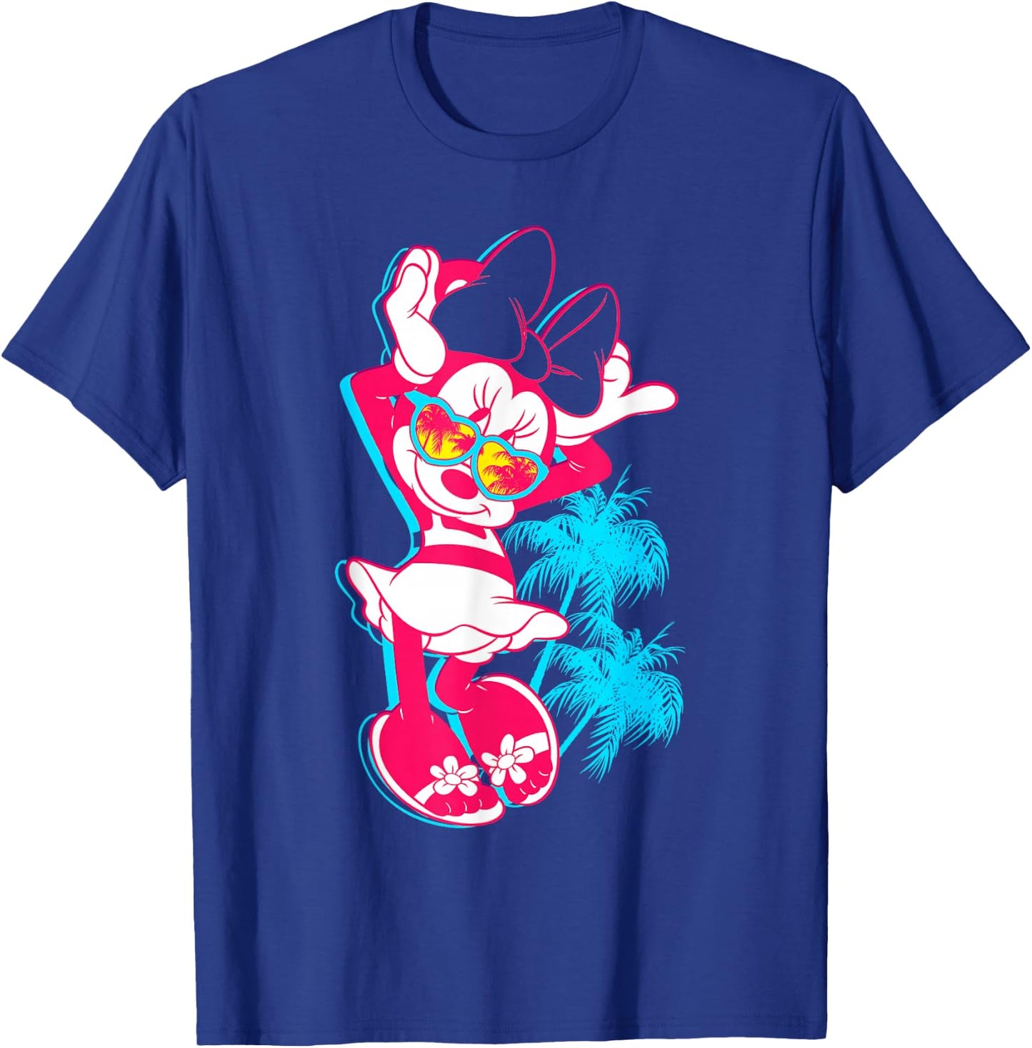 Disney - Neon Minnie Mouse Hollywood T-Shirt - T-Shirt | Royal