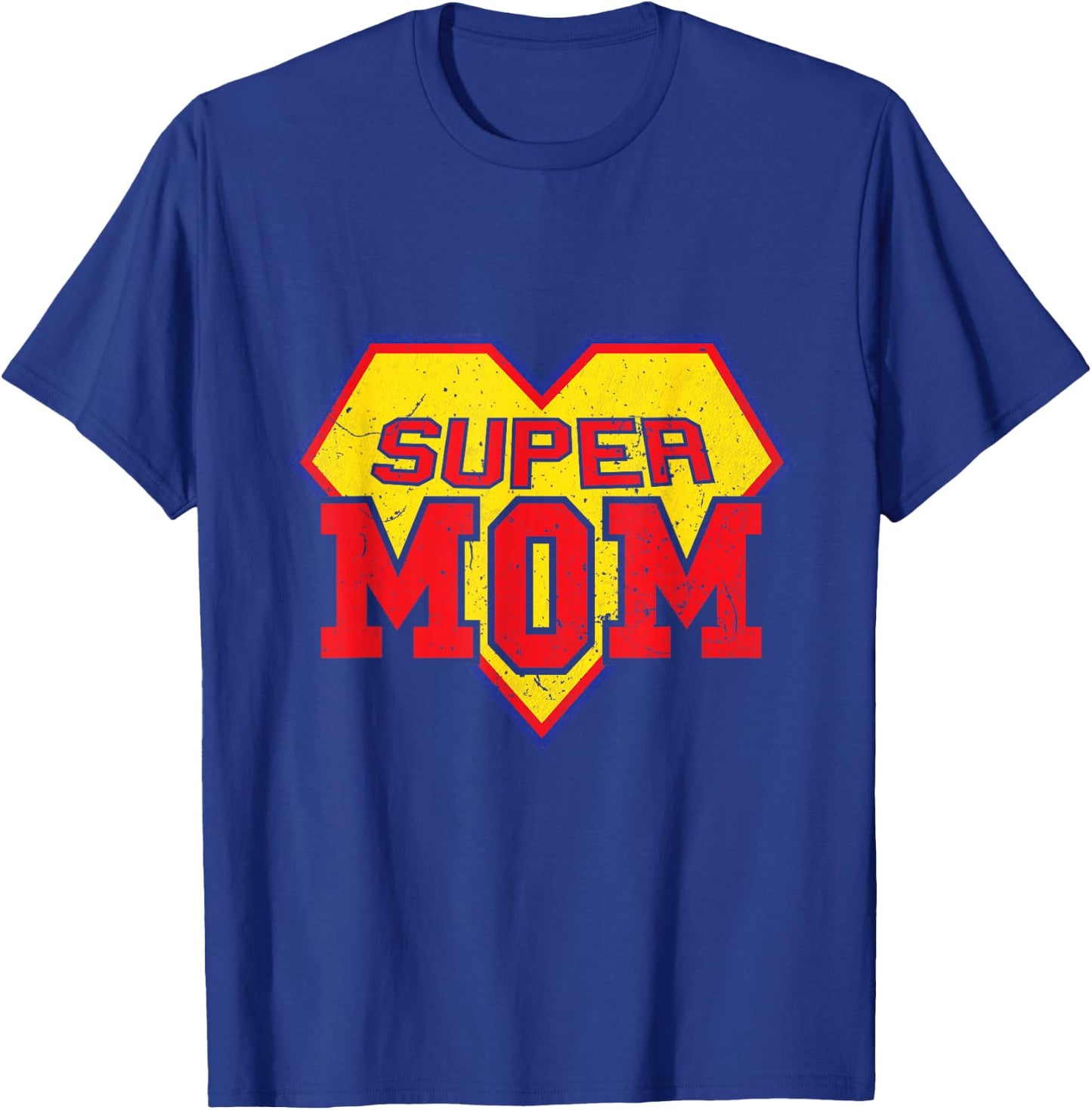 Super Mom Superhero Mother's Day Mother Mum Mummy Hero Mami T-Shirt - T-Shirt | Royal