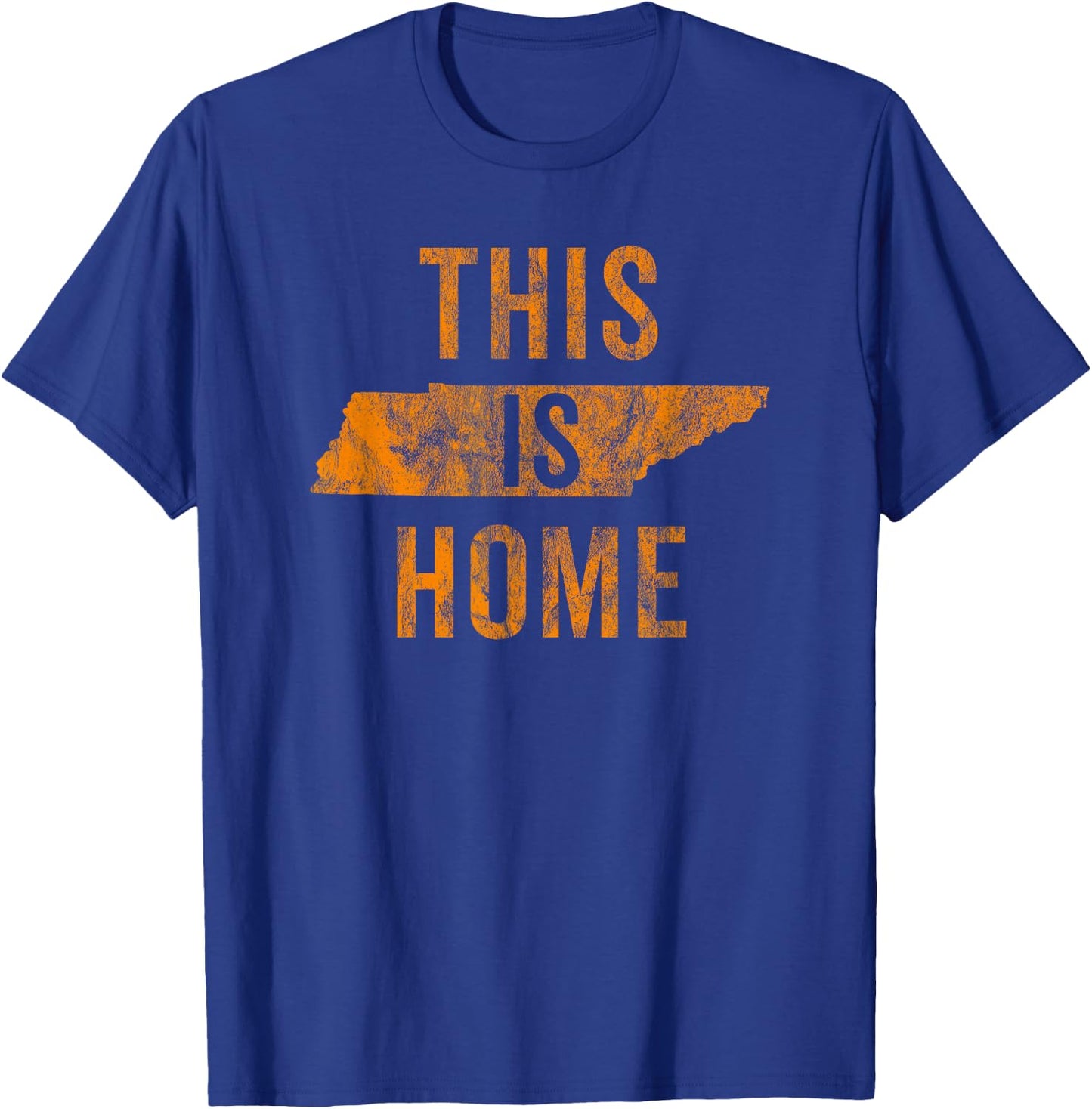 This Is Home Tennessee State Orange Proud Fan Gift Vintage T-Shirt - T-Shirt | Royal