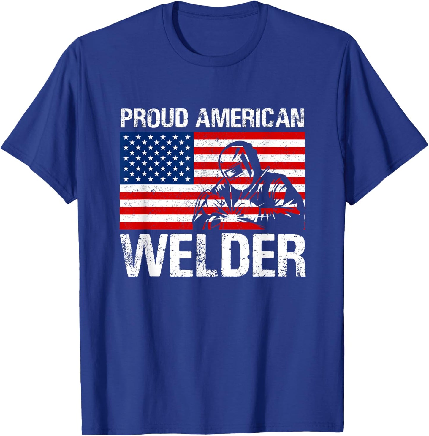 Proud American Welder product Welder Gifts T-Shirt - T-Shirt | Royal