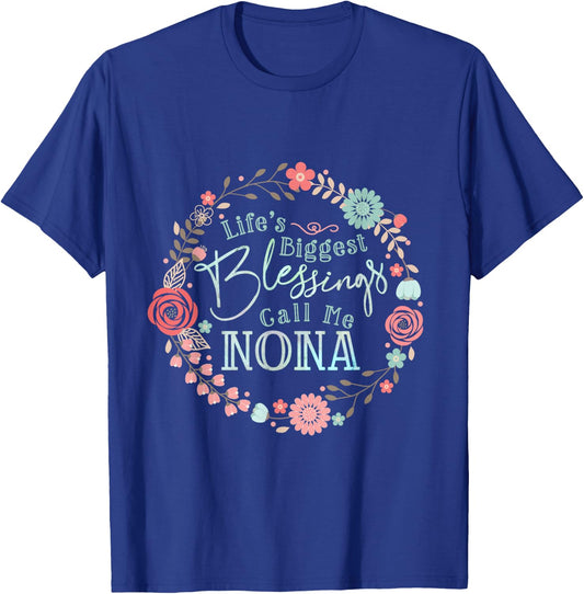 Nona grandmothers T Shirt Cute grandma T-Shirt - T-Shirt | Royal