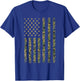 USA Flag 4th of July Military Men Boys Girls Kids Camouflage T-Shirt - T-Shirt | Royal