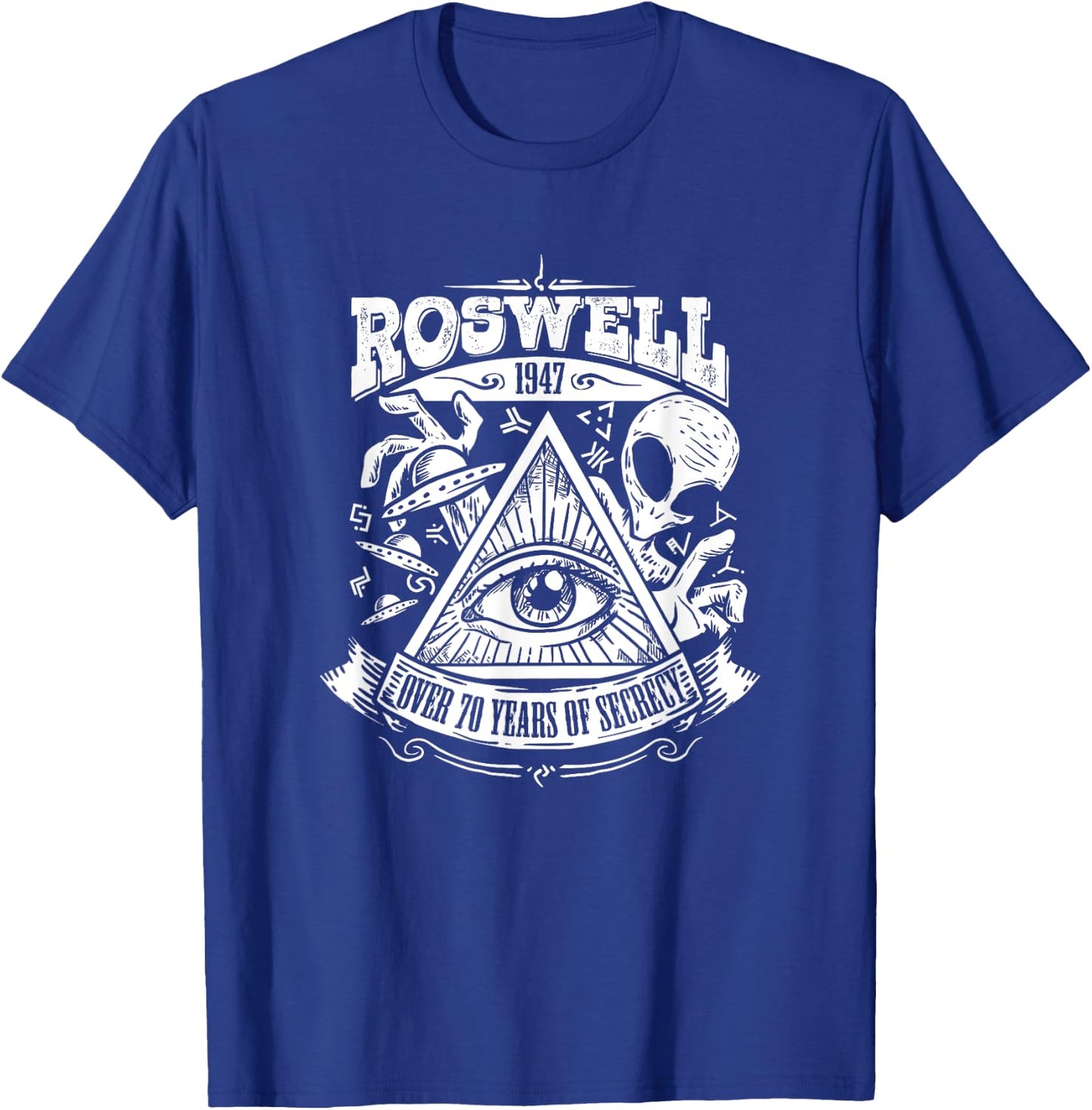 Conspiracy Theory Gifts Roswell Alien Crash Gift An Ancient Astronaut Theorists T-Shirt - T-Shirt | Royal