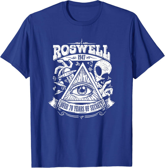 Conspiracy Theory Gifts Roswell Alien Crash Gift An Ancient Astronaut Theorists T-Shirt - T-Shirt | Royal
