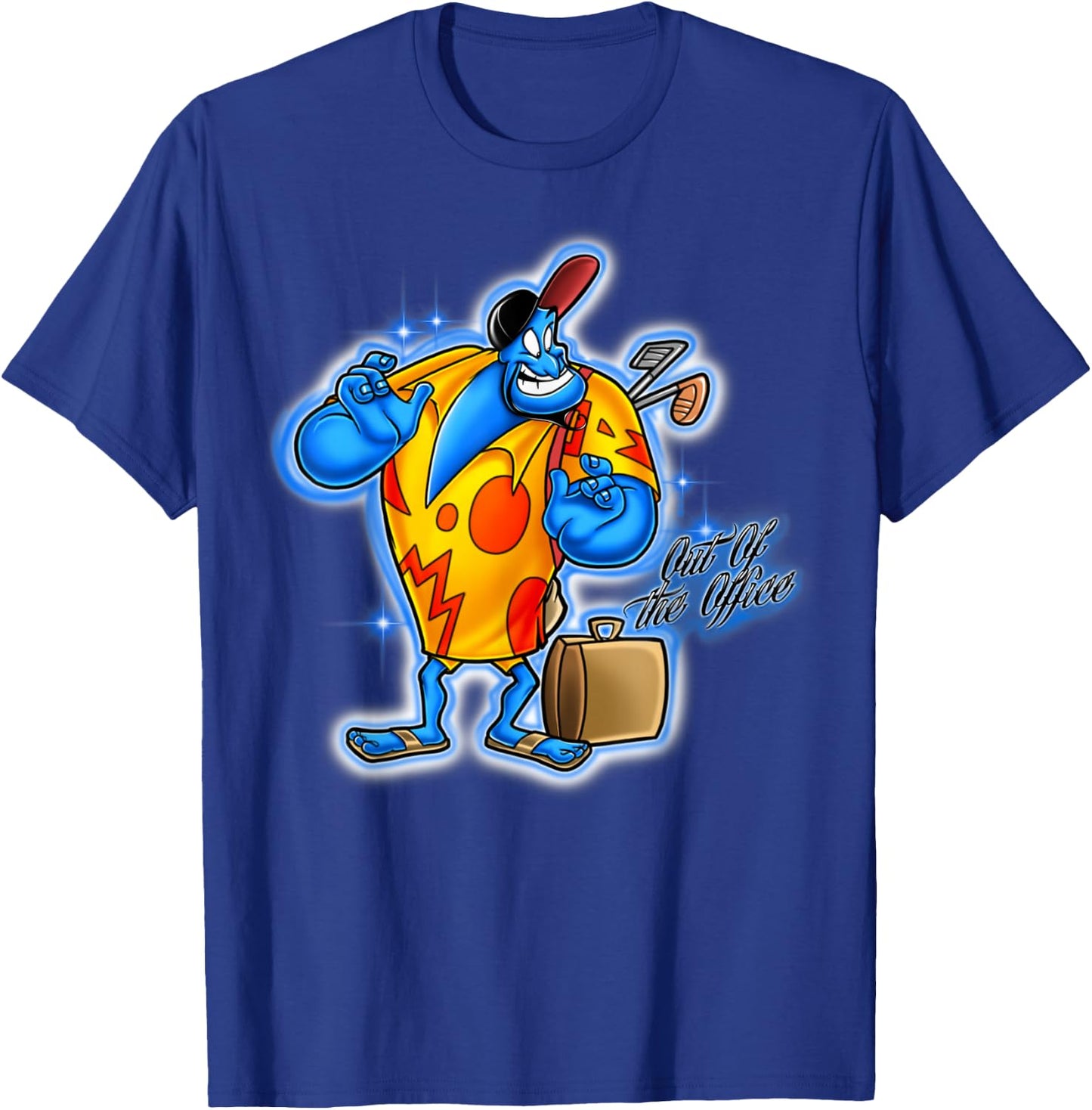 Disney Aladdin Genie On Vacation Graphic T-Shirt - T-Shirt | Royal