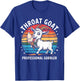 Throat Goat Professional Gobbler Retro Inappropriate Funny T-Shirt - T-Shirt | Royal