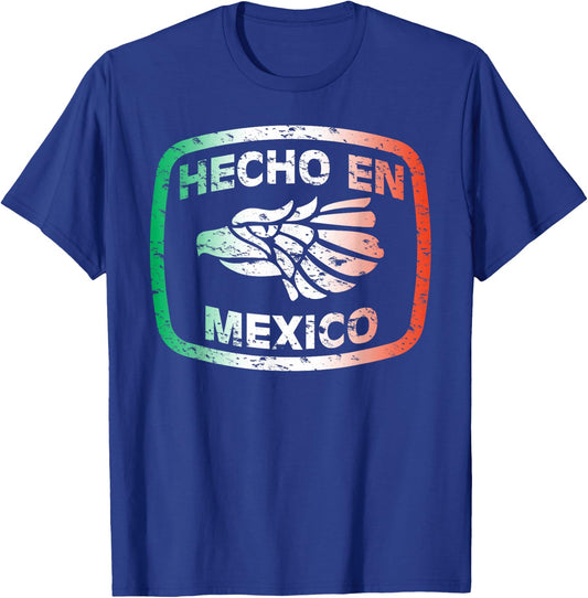 Hecho En Mexico Made in Mexico Mexican American Pride Shirt T-Shirt - T-Shirt | Royal
