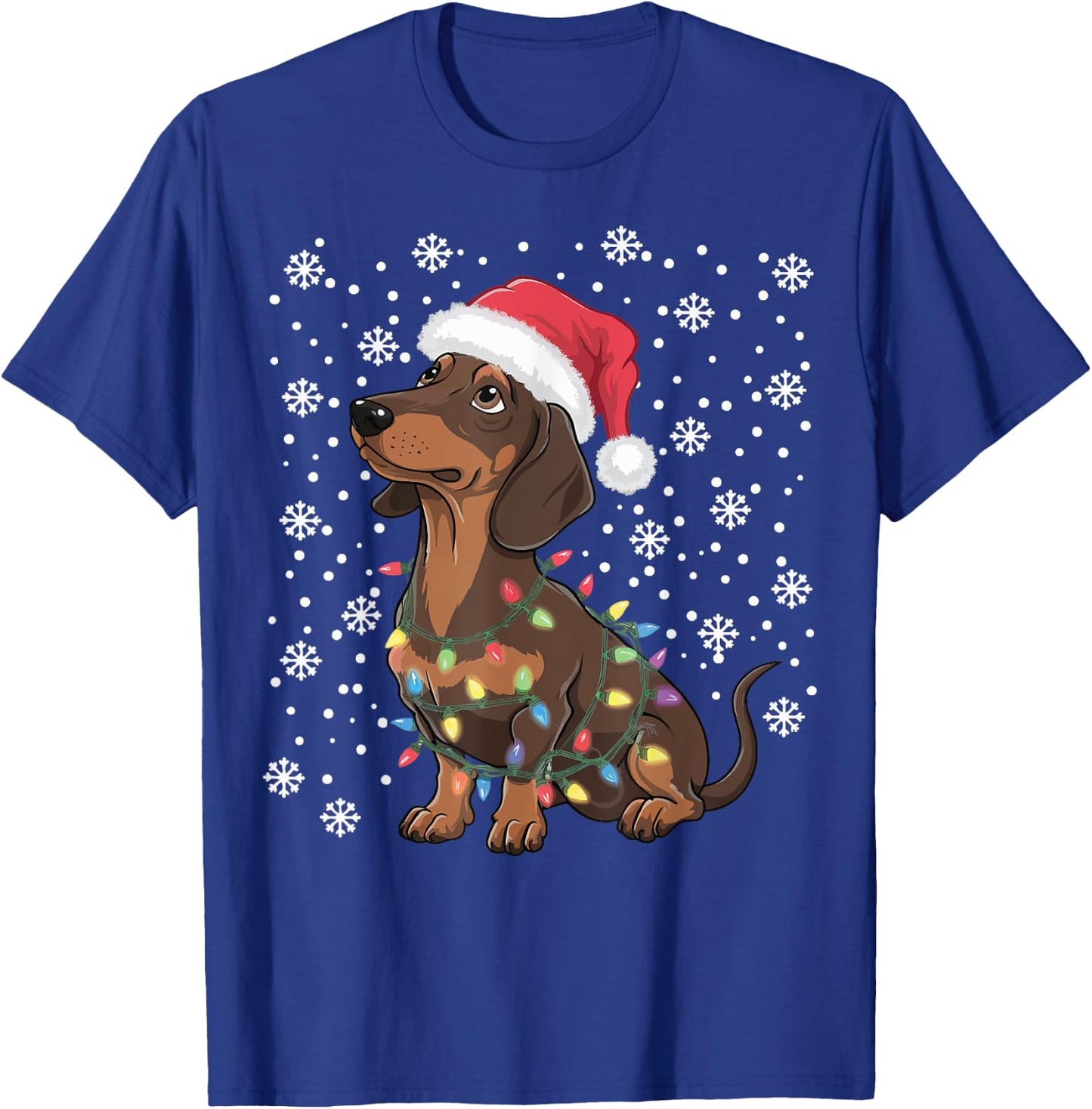 Dachshund Christmas T-Shirt - T-Shirt | Royal