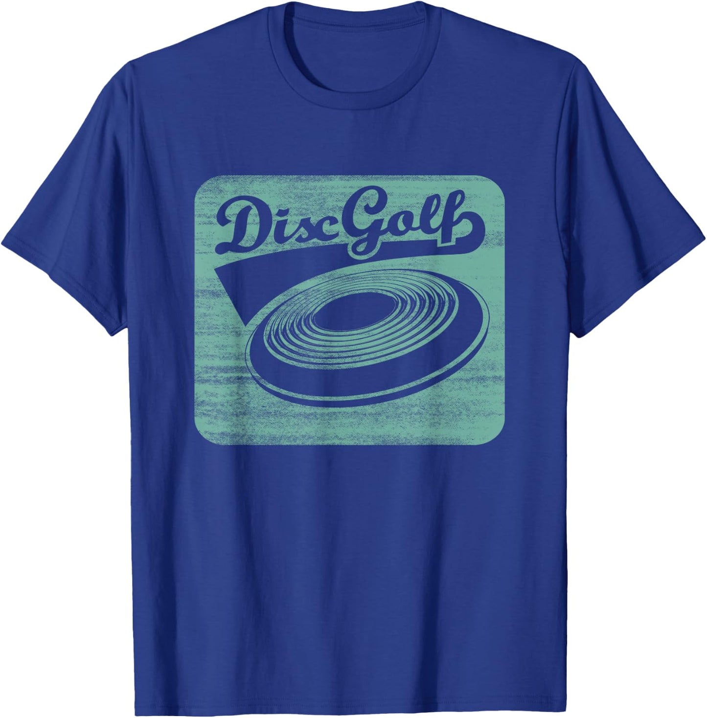 Disc Golf In Retro Vintage Style Frisbee Shirt Gift T-Shirt - T-Shirt | Royal