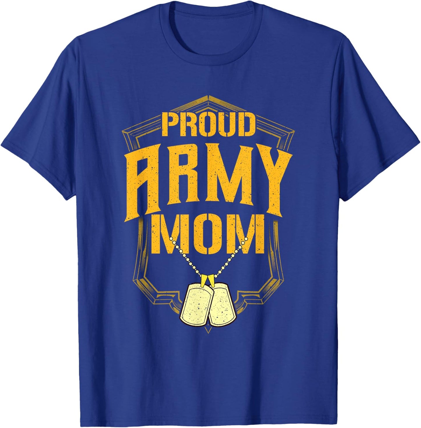 Proud Army Mom Shirt Military Pride T Shirt T-Shirt - T-Shirt | Royal