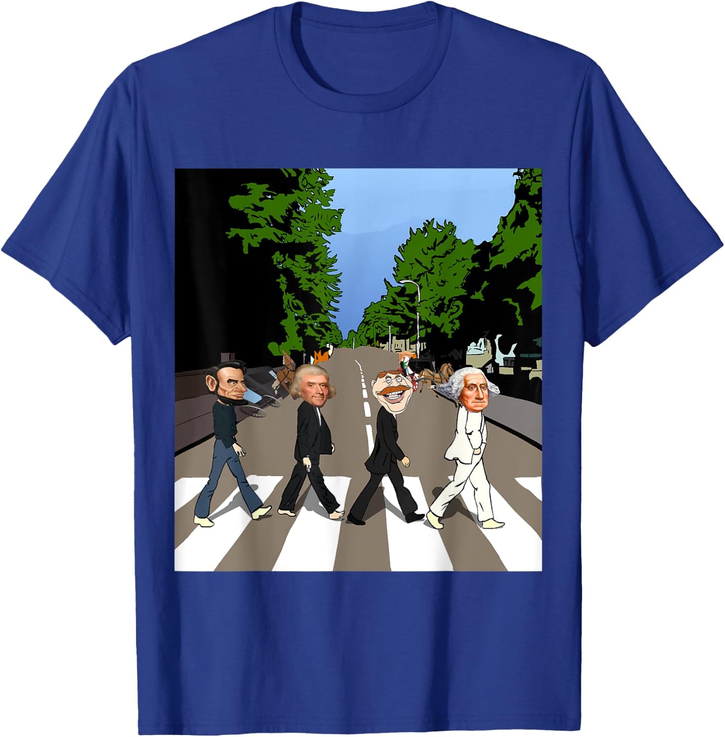 Presidents Day Shirt Lincoln, Washington,Jefferson,Theodore T-Shirt - T-Shirt | Royal
