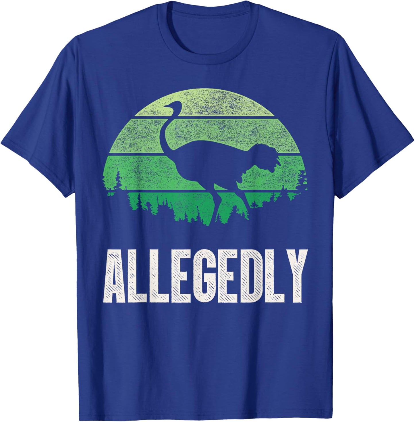 Allegedly Ostrich T Shirt Funny Bird Lover T-Shirt - T-Shirt | Royal
