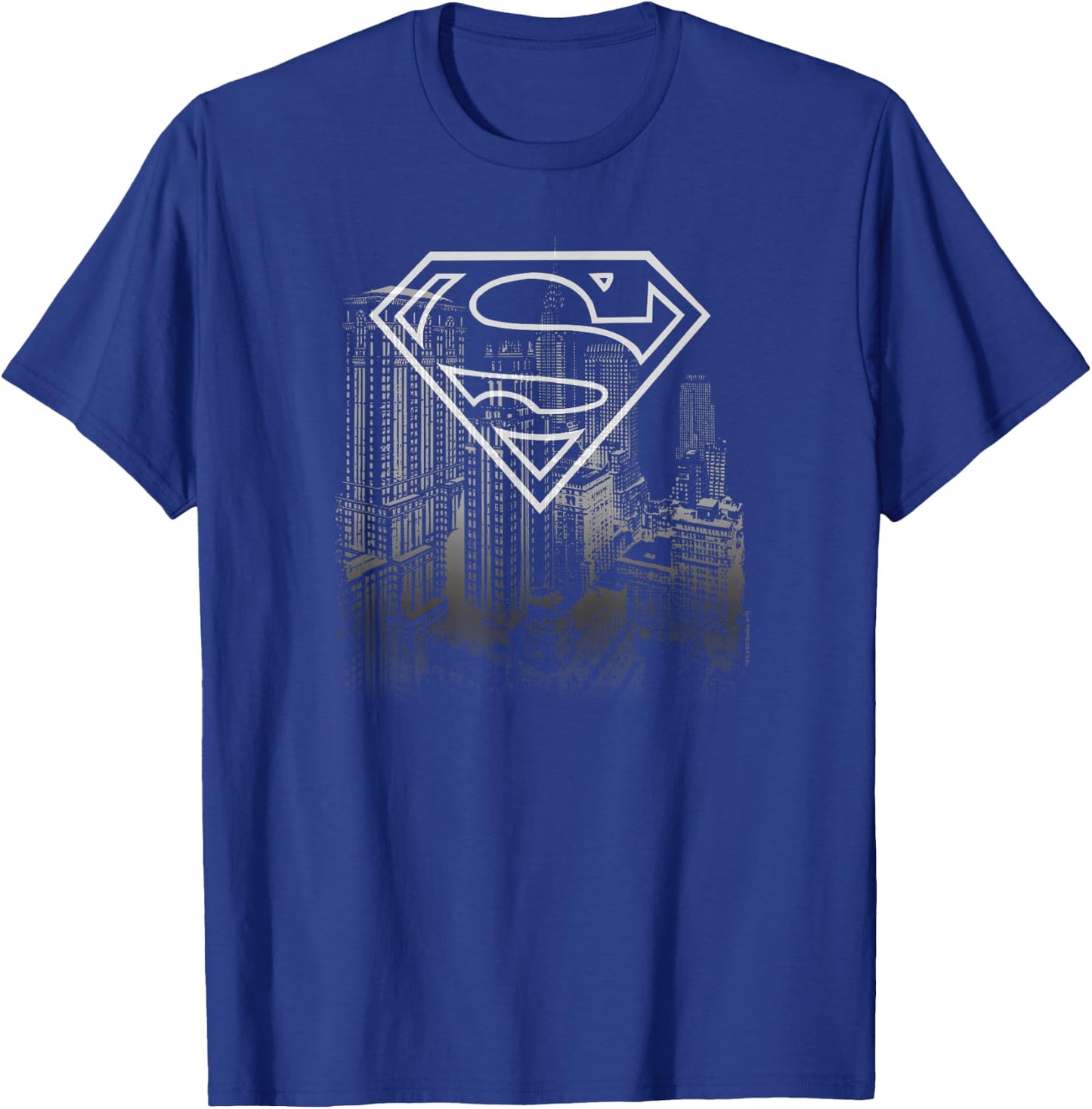 Superman Skyline T-Shirt - T-Shirt | Royal