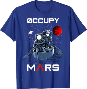 Occupy Mars Astronauts in Space for Kids, Boys T-Shirt - T-Shirt | Royal