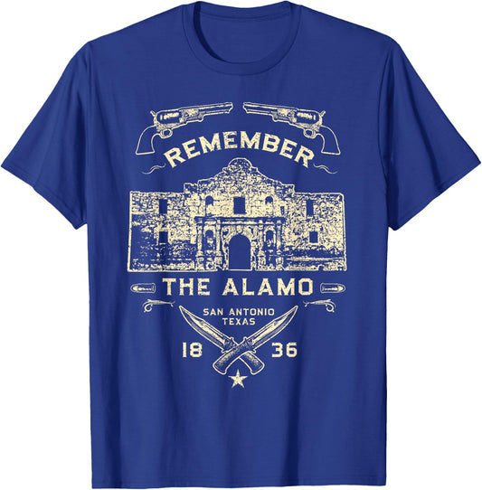 Texas Remember The Alamo San Antonio Pride Shirt T-Shirt - T-Shirt | Royal