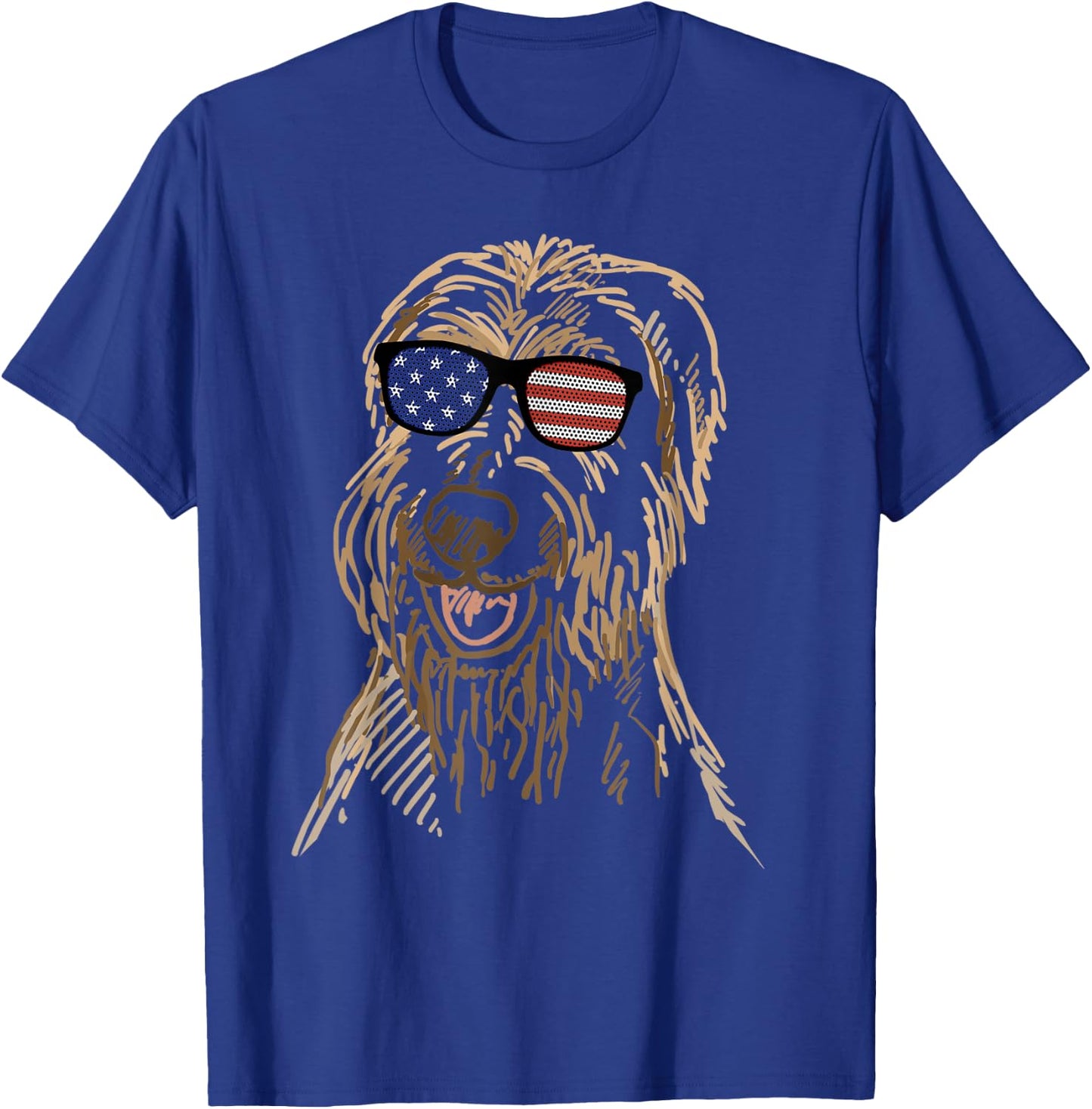 Soft Coated Wheaten Terrier in glasses T Shirt T-Shirt - T-Shirt | Royal
