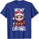 Meowy Christmas Cat Lover Funny Festive Holidays Cute Kitten Men Women Kids T-Shirt - T-Shirt | Royal