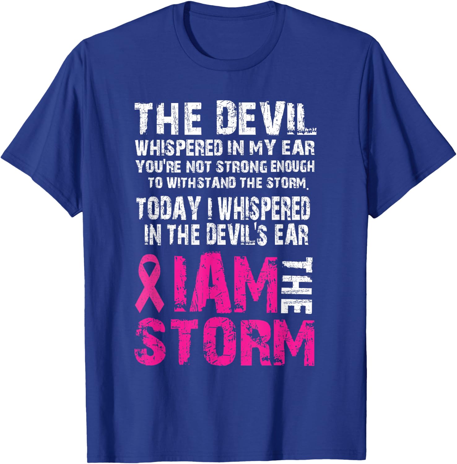 I am the storm Breast cancer awareness T-Shirt - T-Shirt | Royal
