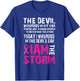 I am the storm Breast cancer awareness T-Shirt - T-Shirt | Royal