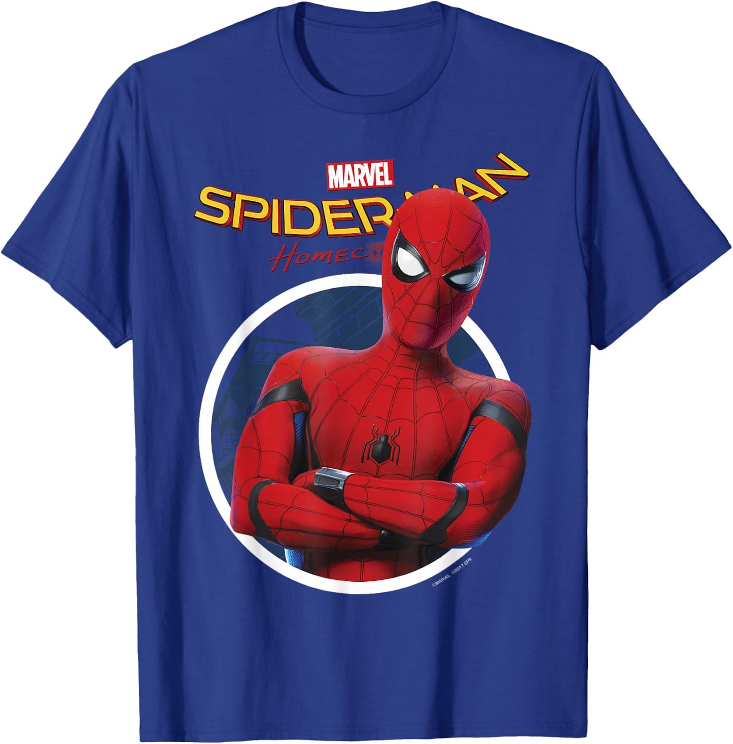 Marvel Spider-Man Homecoming Cross-Armed Evil Eye T-Shirt - T-Shirt | Royal