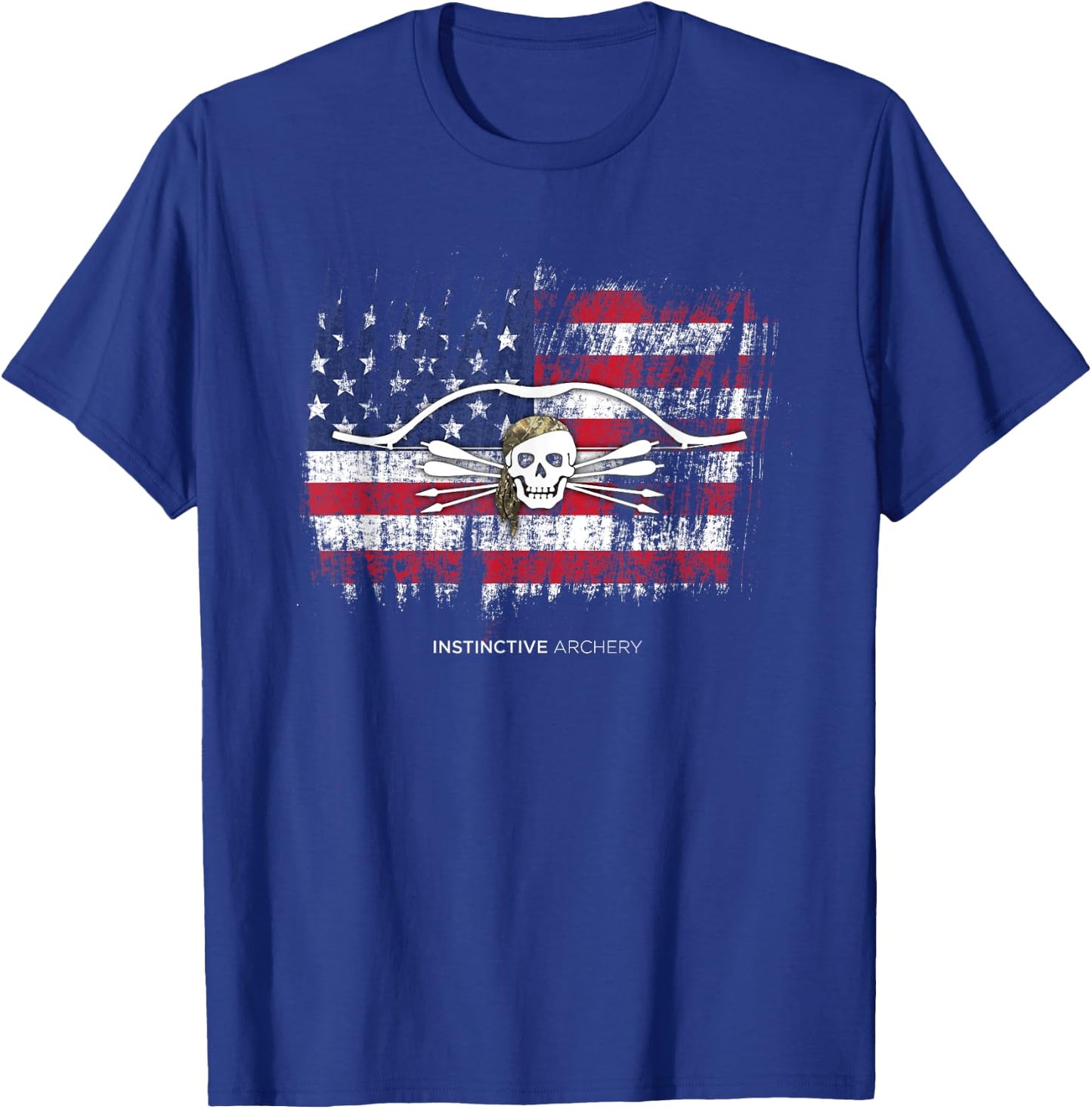 Pirate Archer - American Flag T-Shirt - T-Shirt | Royal