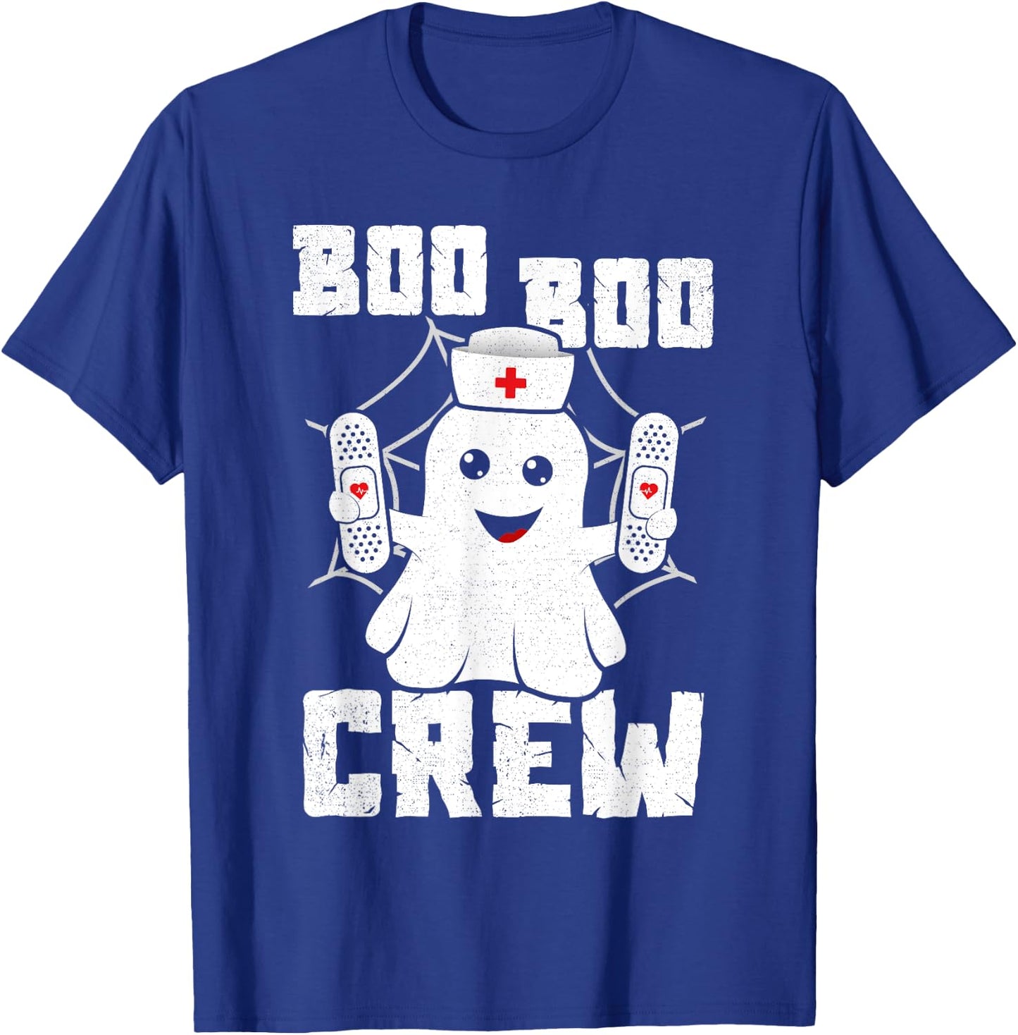 Boo Boo Crew Shirt Ghost Nurse Costume Girls Funny Halloween T-Shirt - T-Shirt | Royal
