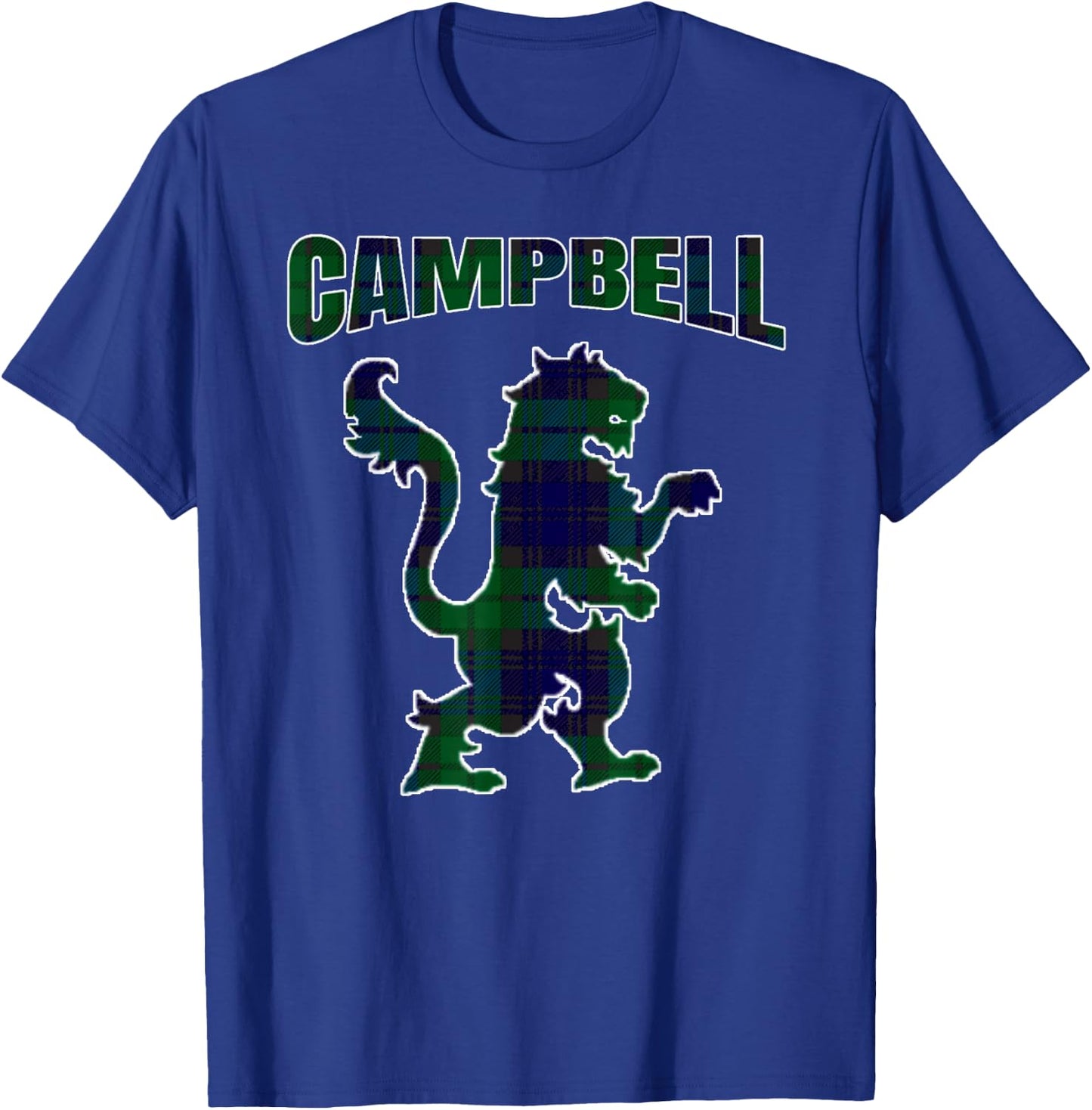 Campbell Clan Kilt Tartan Lion Namesake Scottish T-Shirt - T-Shirt | Royal