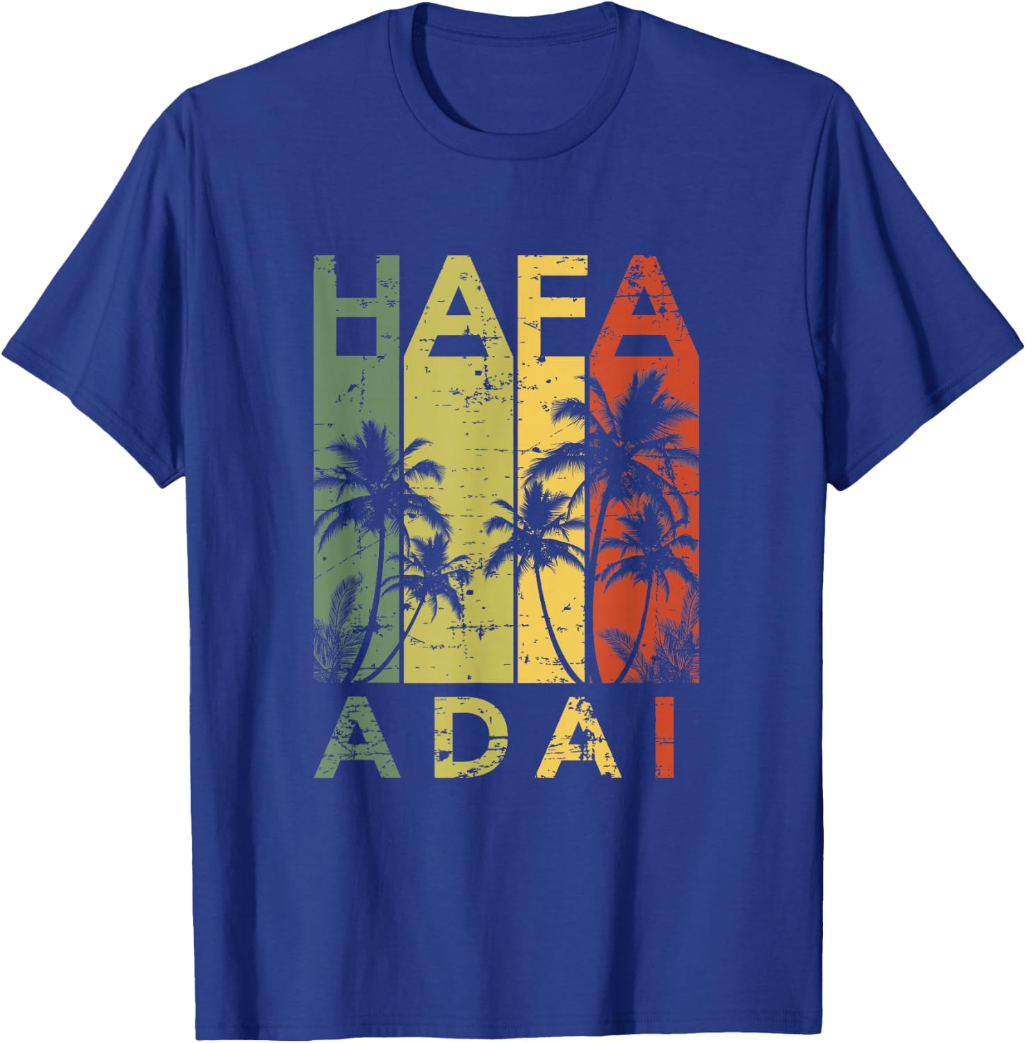Hafa Adai Guam Vintage 1980s T-Shirt - T-Shirt | Royal