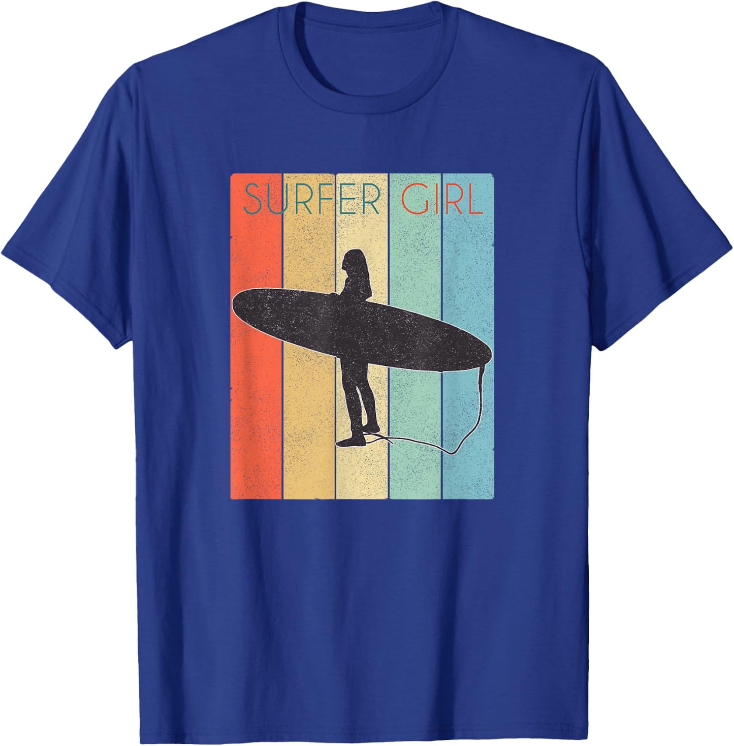Surfer Girl Surf /Surf Girl Throwback T-Shirt - T-Shirt | Royal