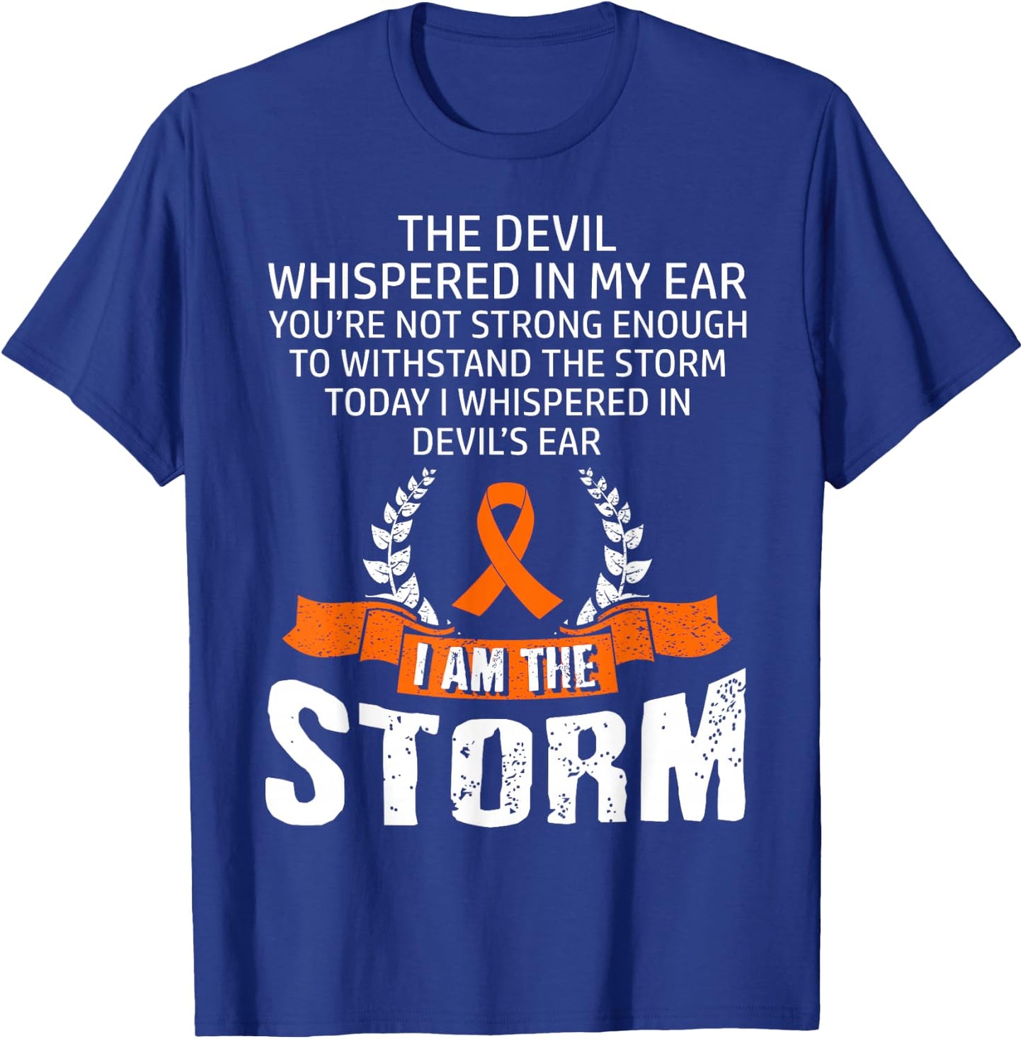 Leukemia Awareness Storm T-Shirt - T-Shirt | Royal