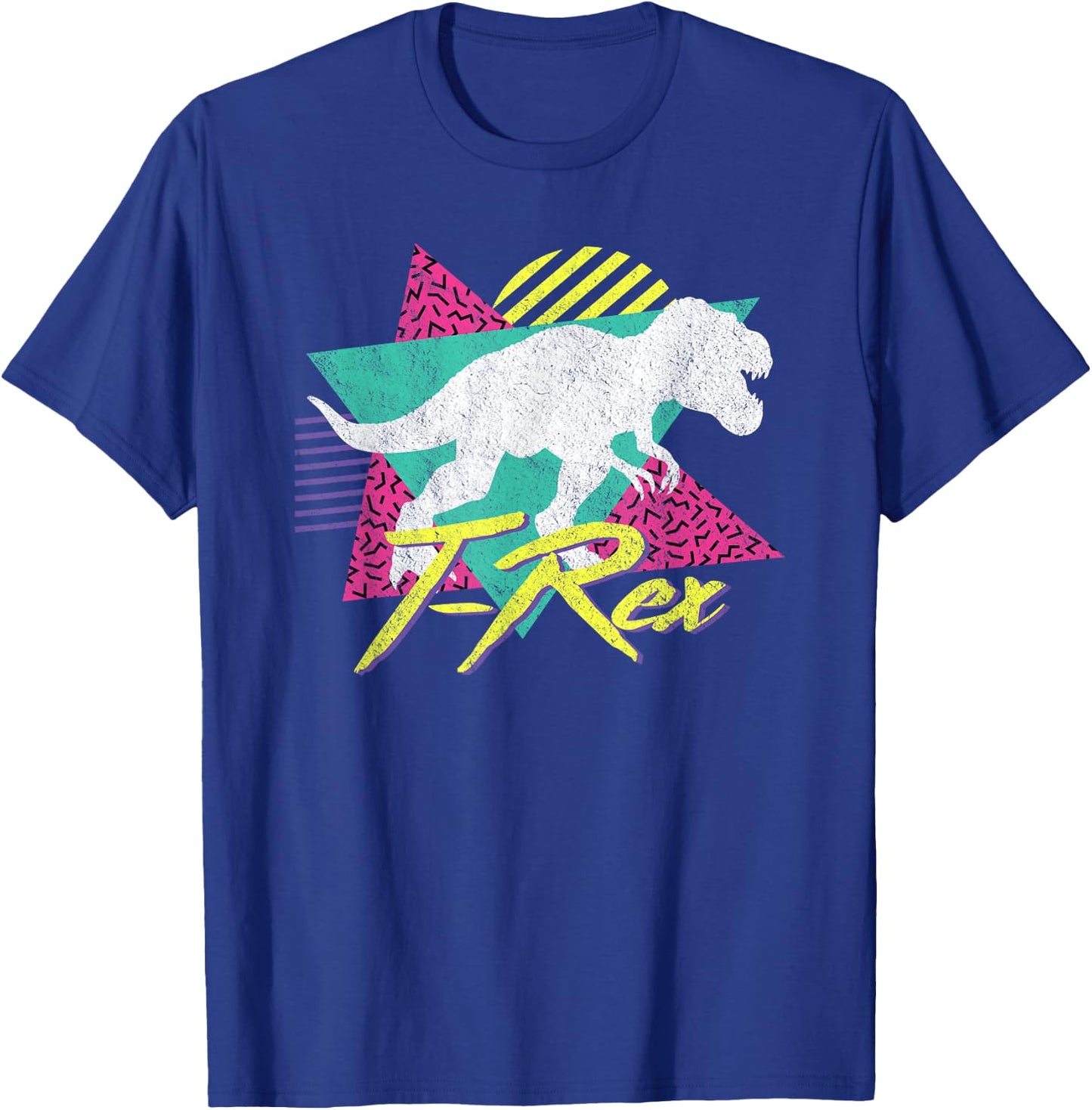 Vintage Retro 80s Or 90s T-Rex Dinosaur T-Shirt - T-Shirt | Royal