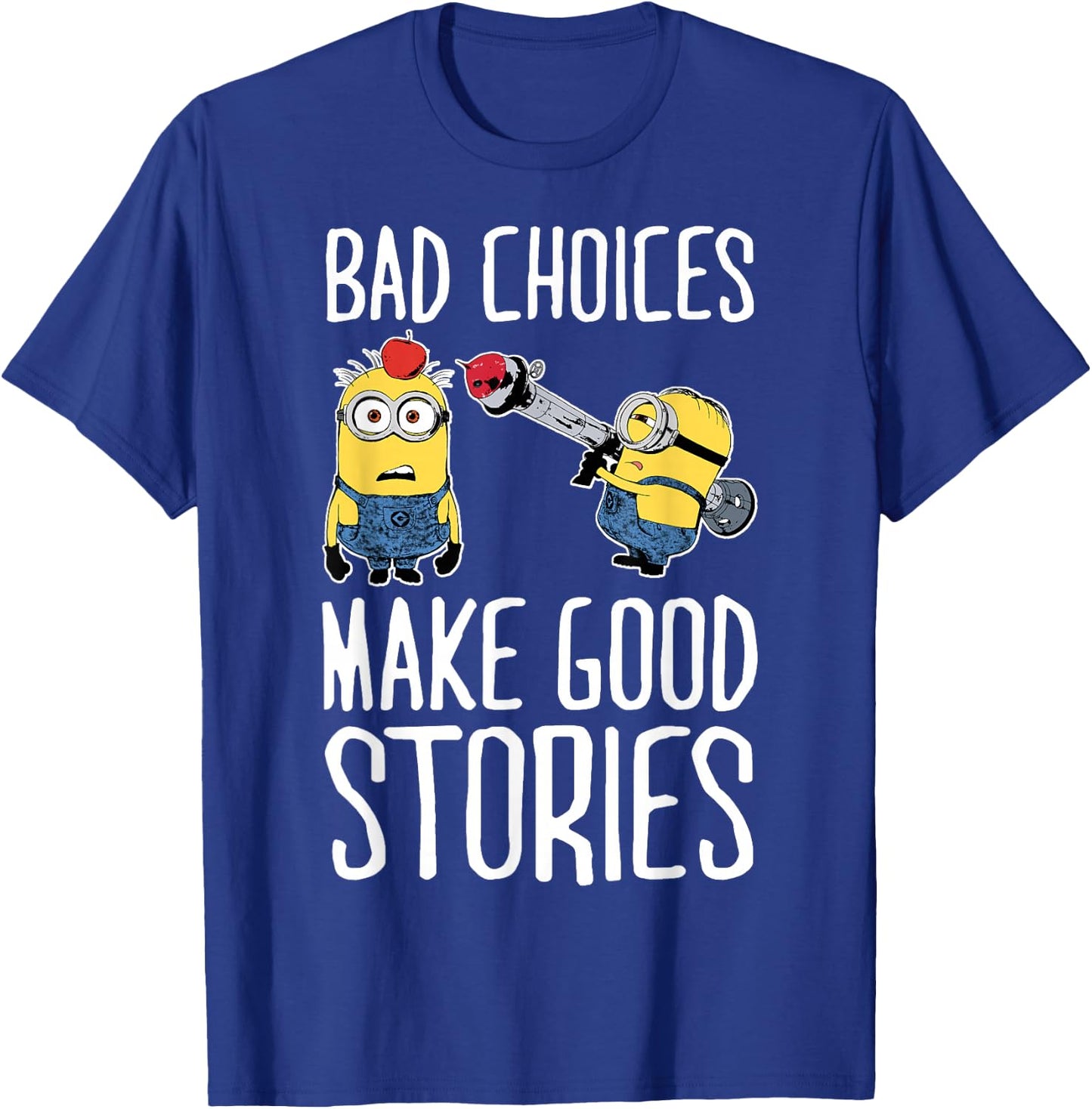 Despicable Me Minions Humor Good Stories Graphic T-Shirt - T-Shirt | Royal