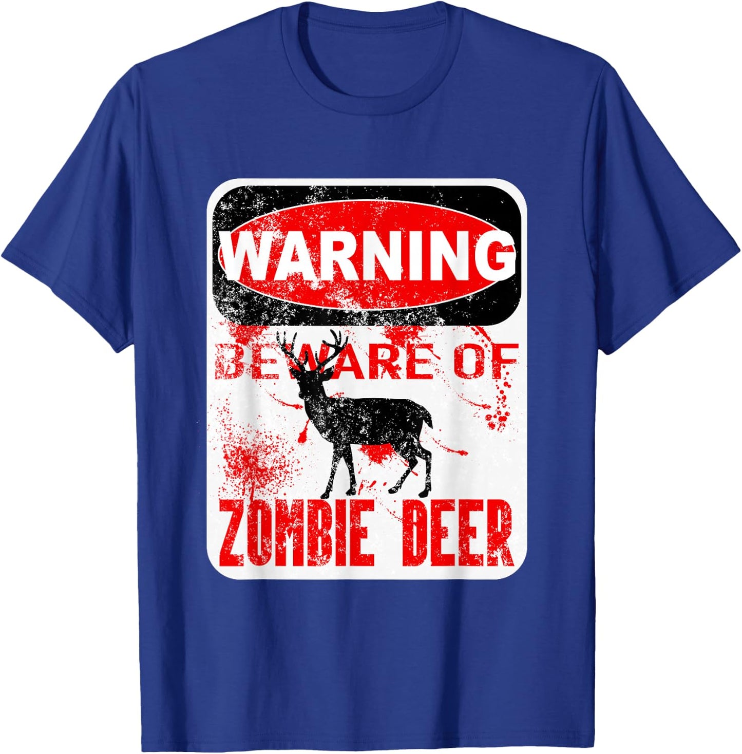 Zombie Deer Hunting Disease Apocalypse T Shirt T-Shirt - T-Shirt | Royal