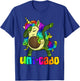 Uni Cado Dabbing Unicorn Avocado Rainbow Girl Birthday Gift T-Shirt - T-Shirt | Royal