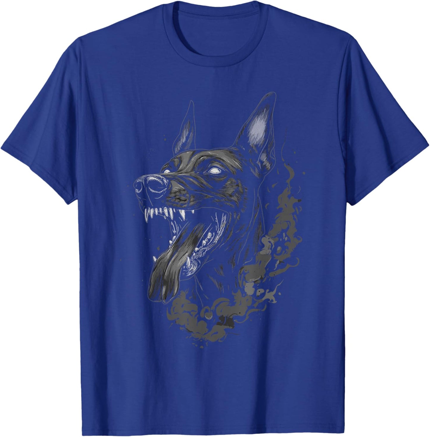 Doberman Anime Goth Scary Women Creepy Gothic Anime Doberman T-Shirt - T-Shirt | Royal